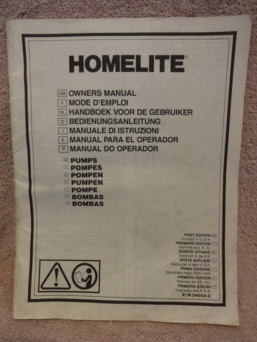 Manuale proprietario pompe - manuale,