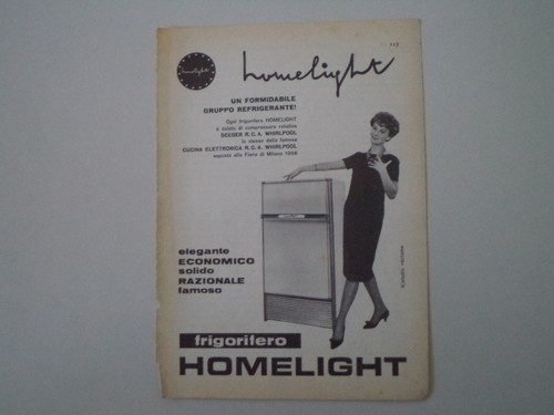Advertising pubblicità 1959 - advertising,